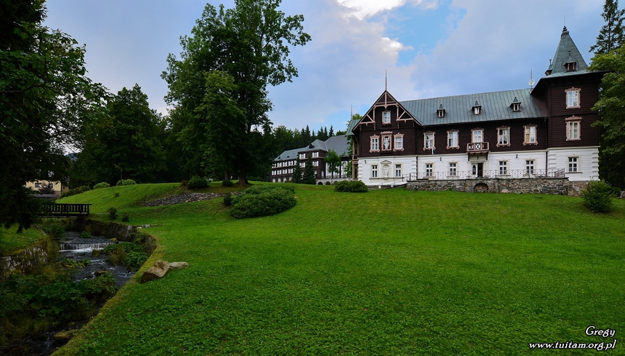 Karlova studanka - Biała Opava, szlak, opis trasy