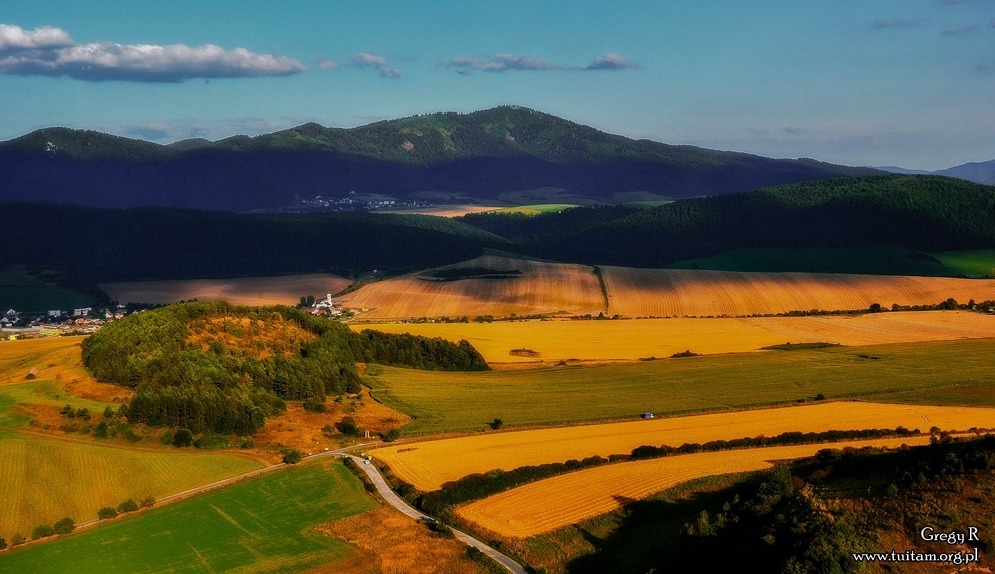 Spišský Hrad – panorama ze wzgórza zamkowego
