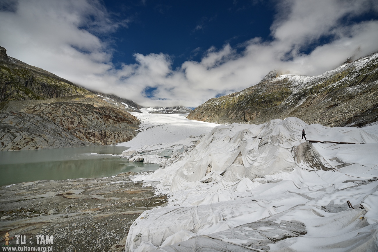 Furka Pass - lodowiec Rodanu