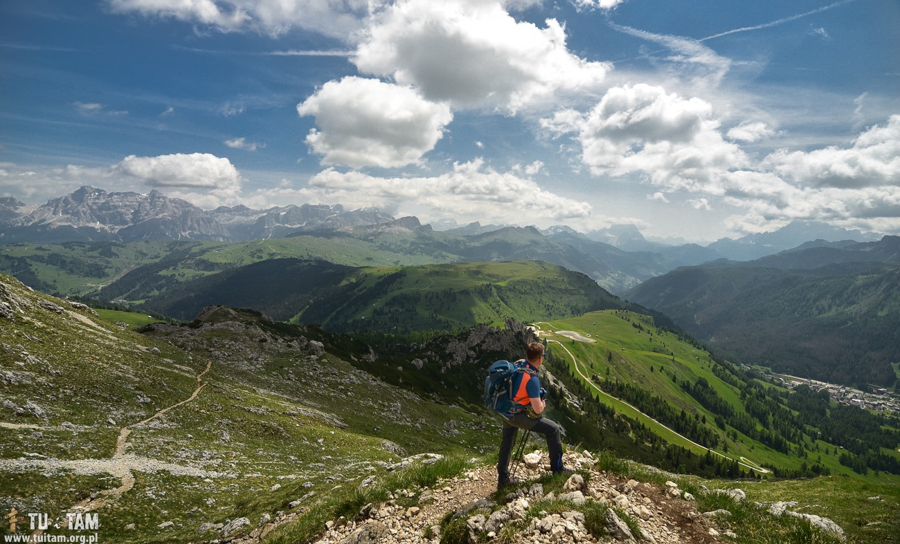 Dolomity - szlak do schroniska Franz Costner