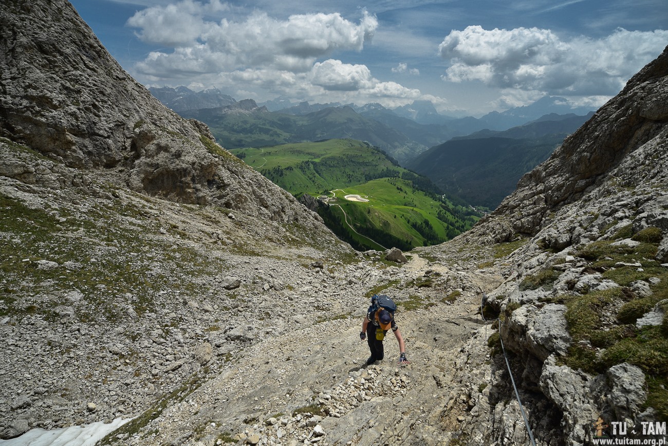 Dolomity - szlak do schroniska Franz Costner
