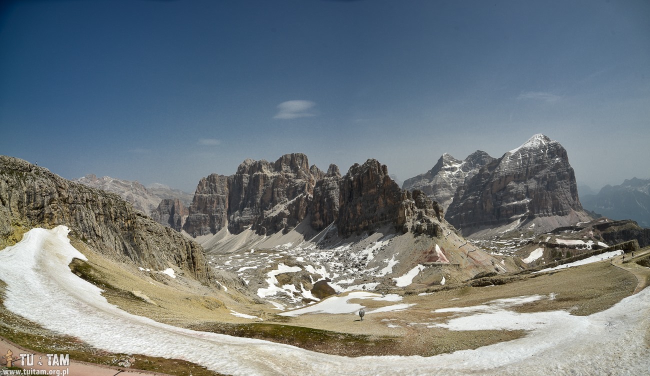 Lagazuoi i Przełęcz Falzarego w Dolomitach