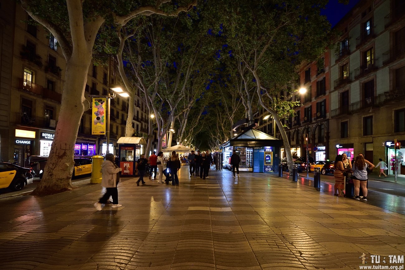 La Rambla w Barcelonie